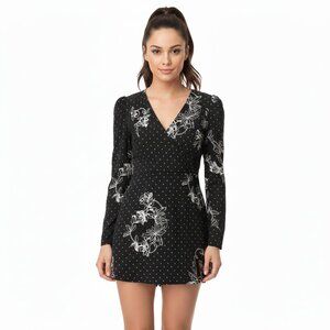 See by Chloé Black Printed Mini Shift Dress – Size 40 (US 8)